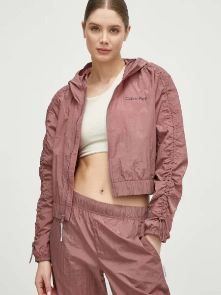 Яке Calvin Klein Performance преходен модел розово