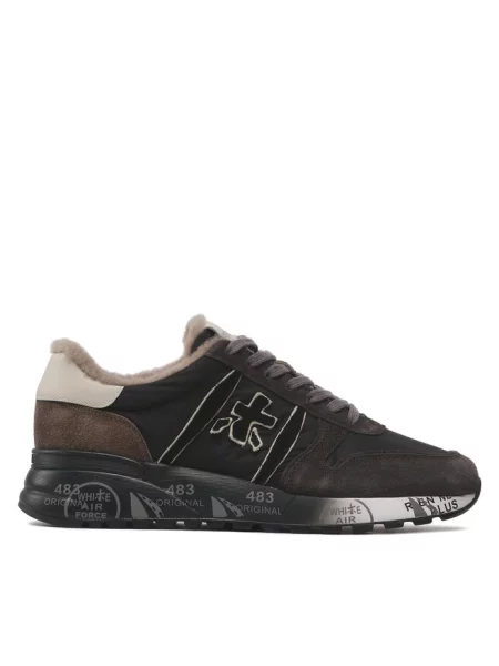 Sneakersy Premiata brązowe