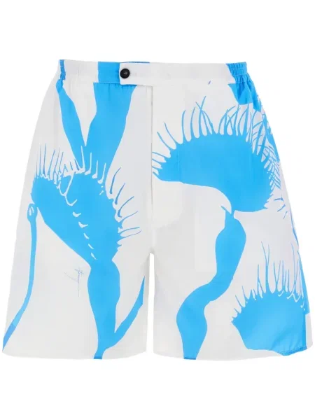 Bermude Ferragamo cu imagine alb