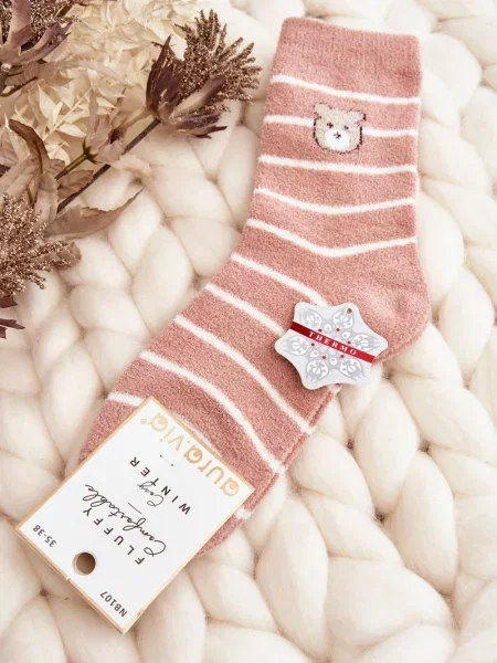 Чорапи Aura.via на райета бяло