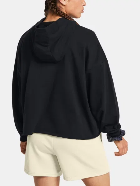Frotir hoodie Under Armour črna