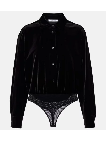 Body Max Mara de catifea negru