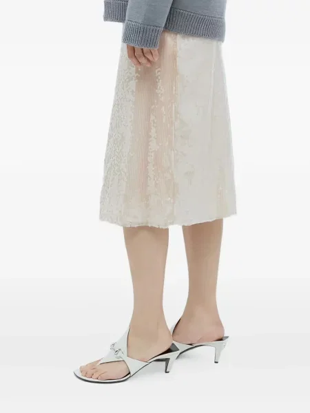 Fustă midi Gucci cu paiete până la genunchi