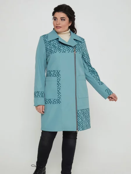 Плащ All Posa м'ятний текстиль