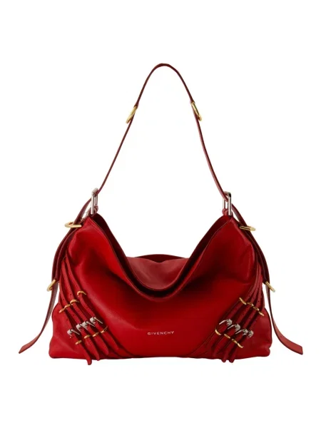 Torebka skórzana Givenchy czerwona