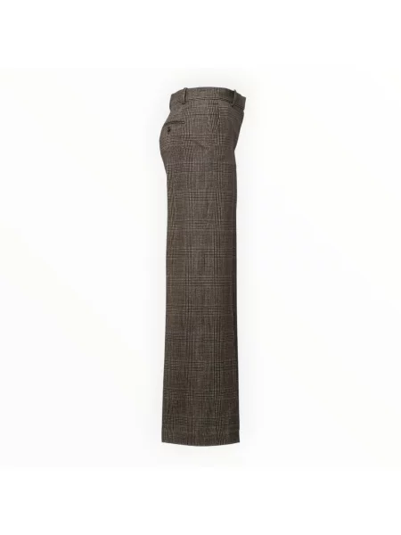 Jeansy Mm6 Maison Margiela z kaszmiru brązowe