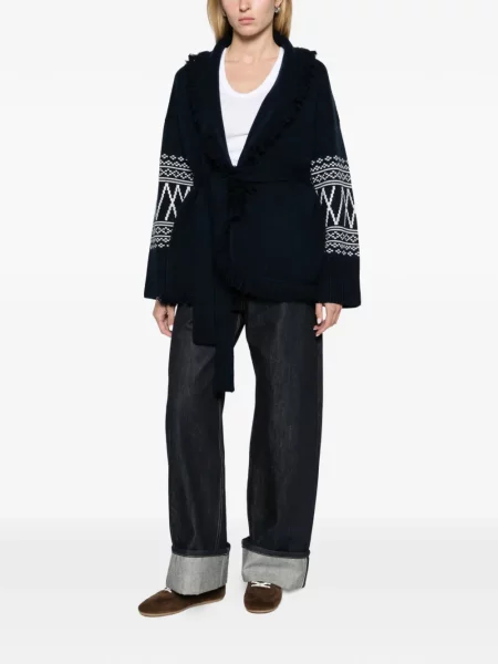Cardigan We Norwegians albastru