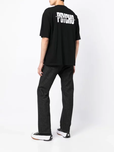 Raštuotas marškinėliai Undercover juoda