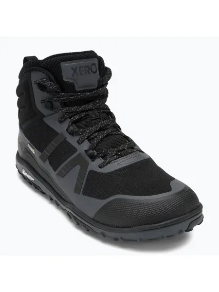 Buty barefoot Xero Shoes Scrambler Mid II WP black/asphalt czarne