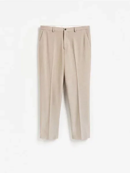 Reserved Pantaloni clasici la dungă bej