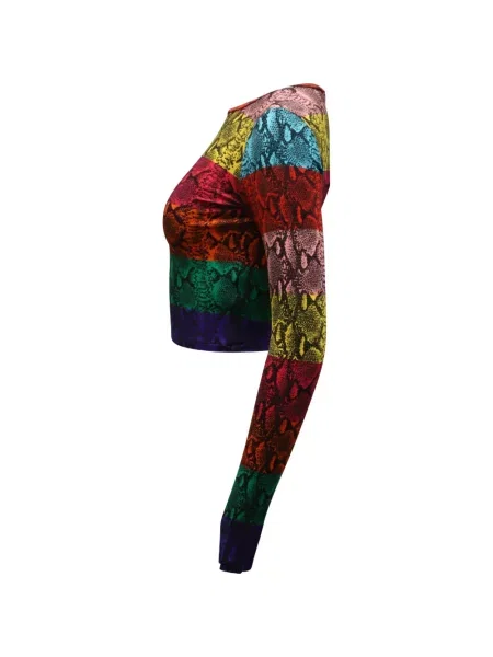 Top Alice + Olivia w paski czerwony