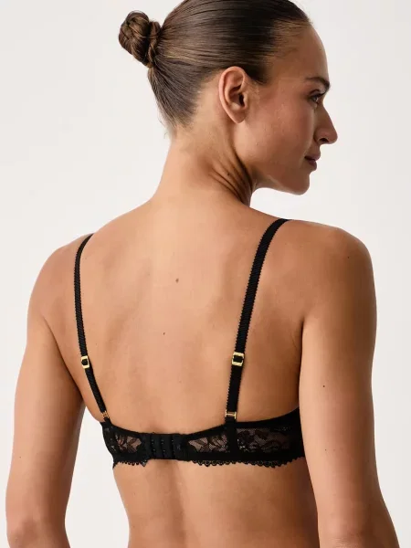 Lauren Ralph Lauren podprsenka čipkovaná čierna