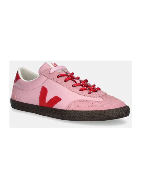 Sneakersy Veja Volley skórzane różowe