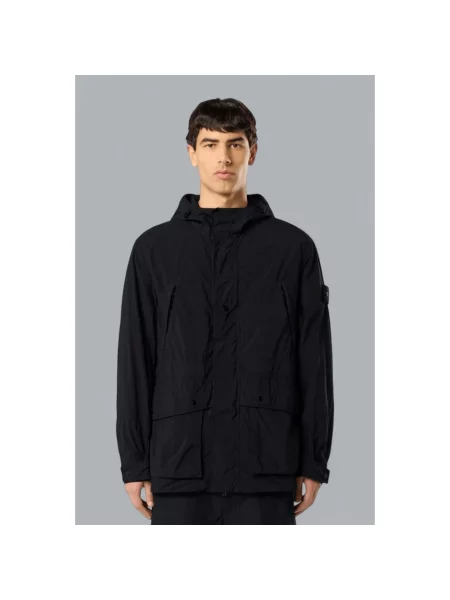 Parka Stone Island z kamieniami czarna