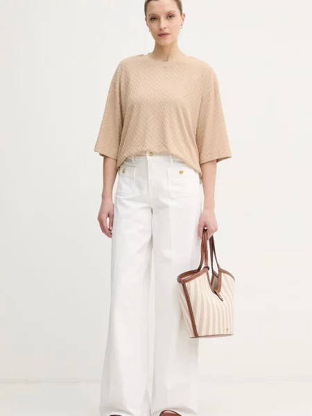 Tommy Hilfiger rifle wide leg dámske biela