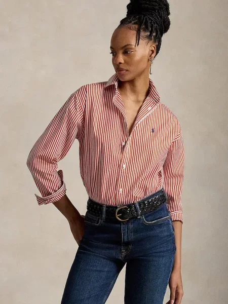 Polo Ralph Lauren cămașă pentru femei din portocaliu