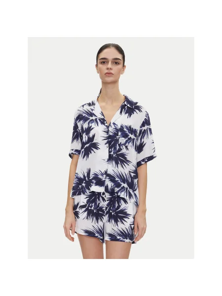 DKNY Pizsama Regular Fit sötétkék