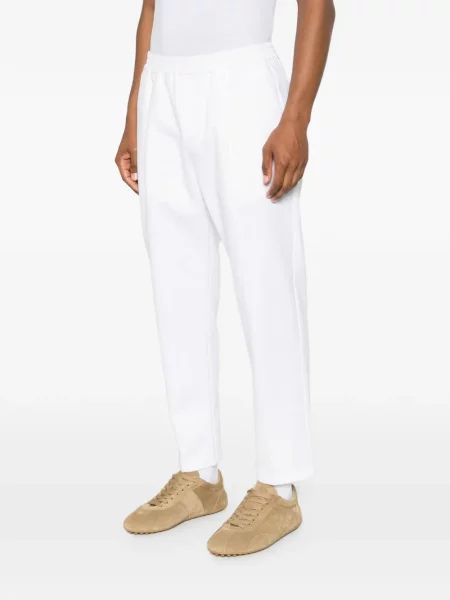 Pantaloni Eleventy alb
