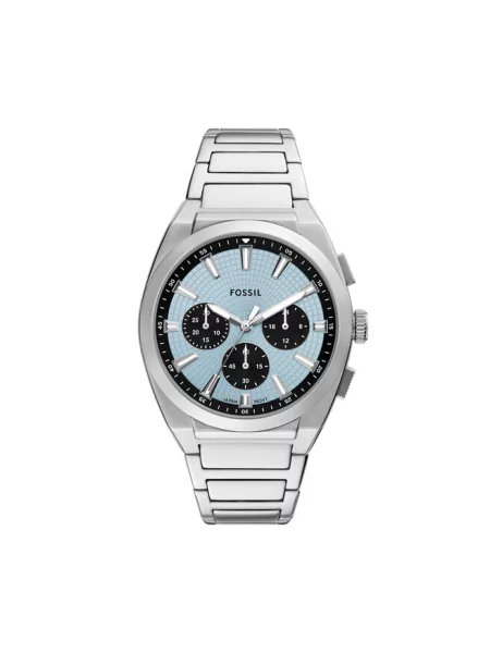 Fossil Zegarek Everett  Chronograph Srebrny