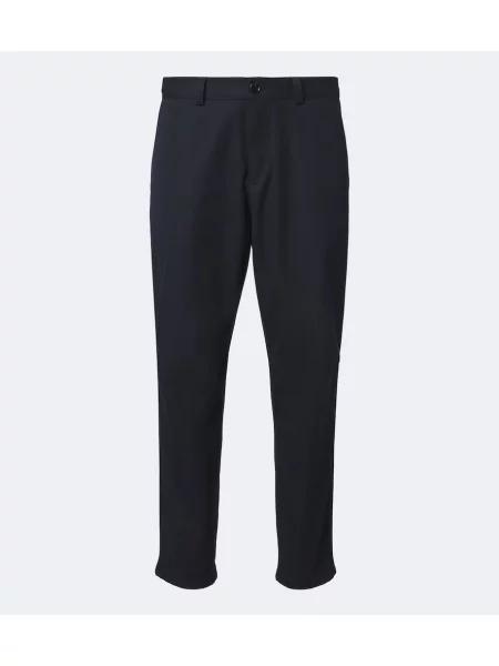 Pantaloni Brunello Cucinelli de lână conici albastru