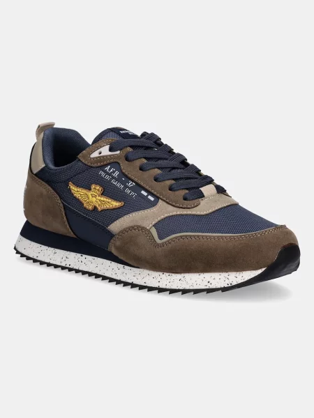 Маратонки Aeronautica Militare SNEAKERS мъжки кафяво