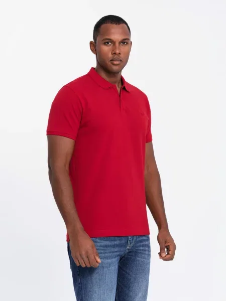 Pletená polokošeľa Ombre Clothing biela