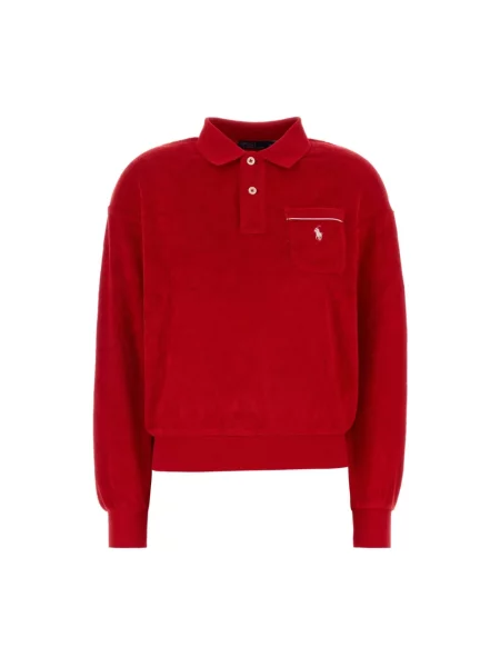 Top Polo Ralph Lauren frotte czerwony