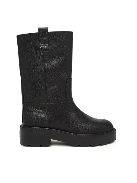 Tommy Jeans Csizma Tjw Tubular Mid Boots fekete