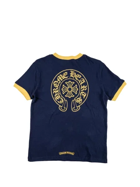Тениска Chrome Hearts с принт със сърца синьо
