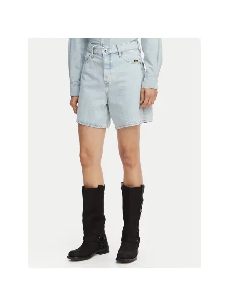 G-Star Raw Džinsiniai šortai Jett Šviesiai Regular Fit mėlyna