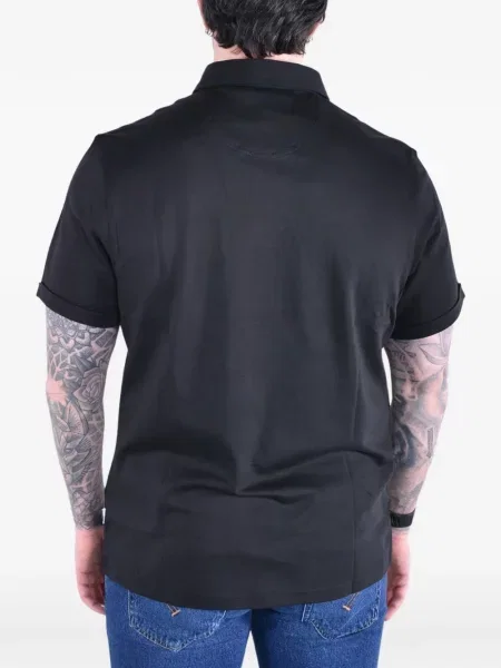 Scurt tricou polo Barbour negru