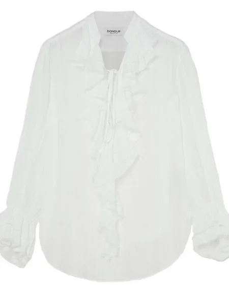 Bluză Dondup cu volane alb