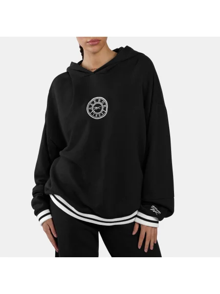 Reebok bluza z kapturem Lawn Club Oversized unisex Black Size: czarna