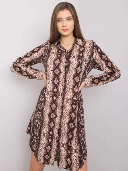 Rochie Fashionhunters de costum maro
