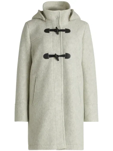 Amber & June Palton de primăvară-toamnă gri deschis negru