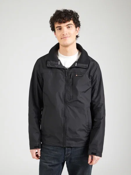 Superdry Prehodna jakna črna
