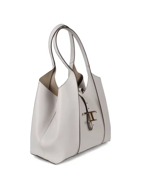Geantă shopper Tod's din piele alb