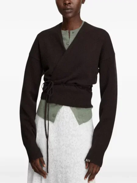 Cardigan Extreme Cashmere din cașmir plic maro