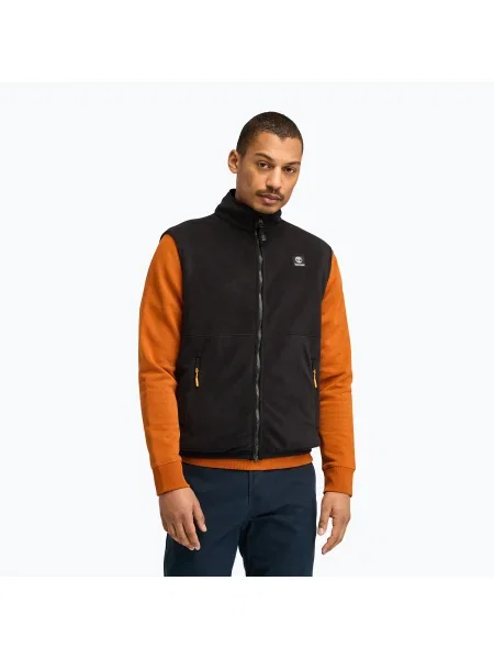Vestă Timberland din fleece negru
