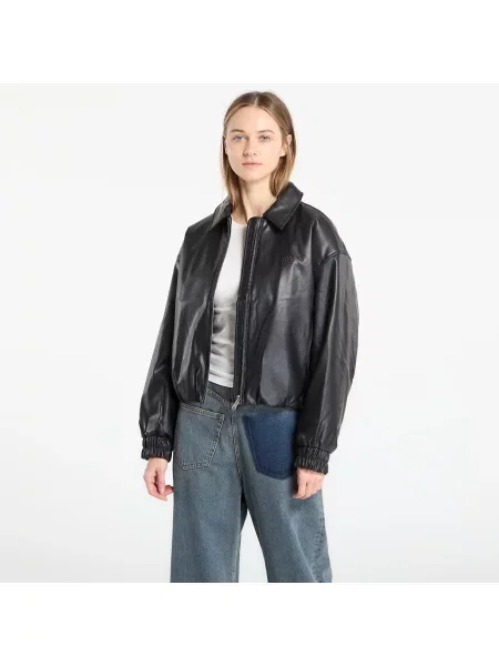 Jacket Calvin Klein Jeans Faux Leather Insulated Jacket Black S czarne