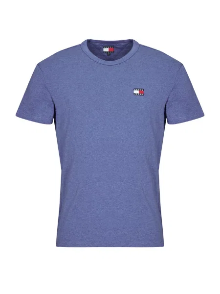 Tommy Jeans majica muška od pamuka ljubičasta