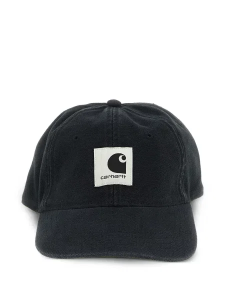 Vászon baseball sapka Carhartt Wip autogrammal fekete