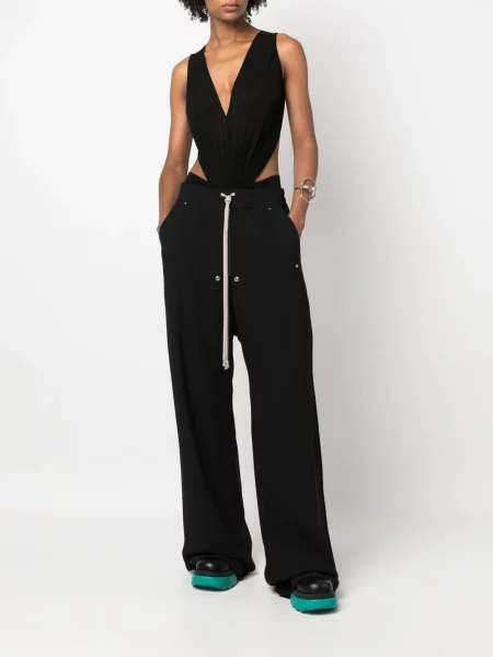 Pantaloni Rick Owens cu cordon negru