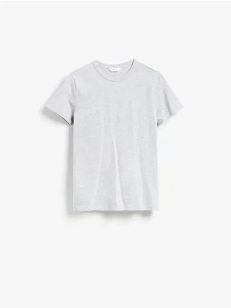 Reserved Tricou slim fit din deschis gri