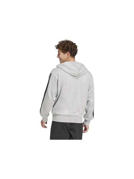 ADIDAS SPORTSWEAR Športová mikina so Essentials French Terry svetlosivá / čierna sivá