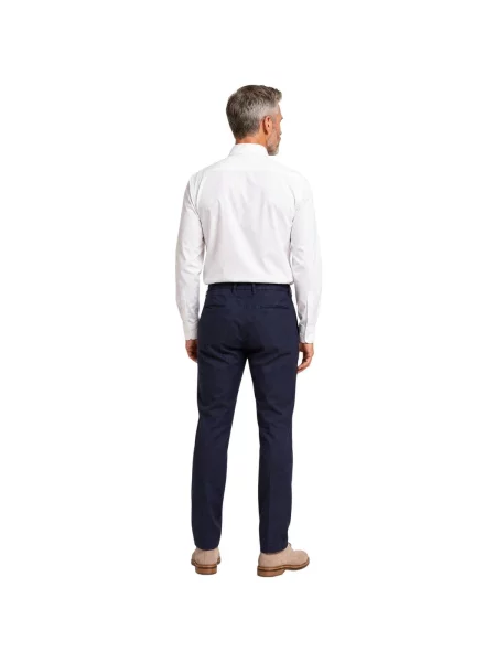 Pantaloni chino Borghese elegante albastru