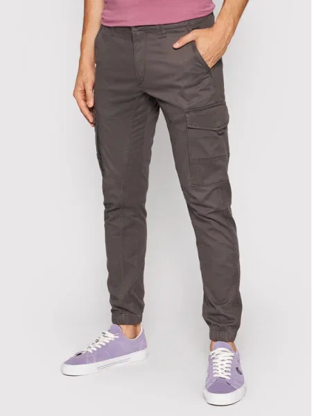 Jack&Jones Pantaloni din Paul Tapered Fit gri