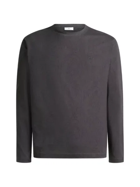 Pulover Etro din jerseu gri