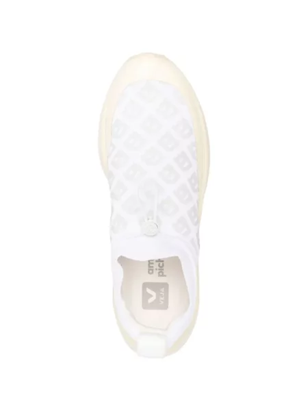 Pletené tenisky Veja s autogramem bílé
