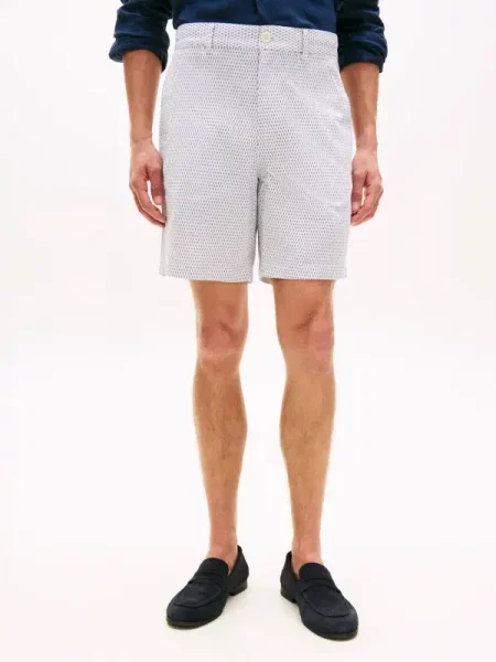 Tommy Hilfiger Szövet rövidnadrág Dover Print fehér